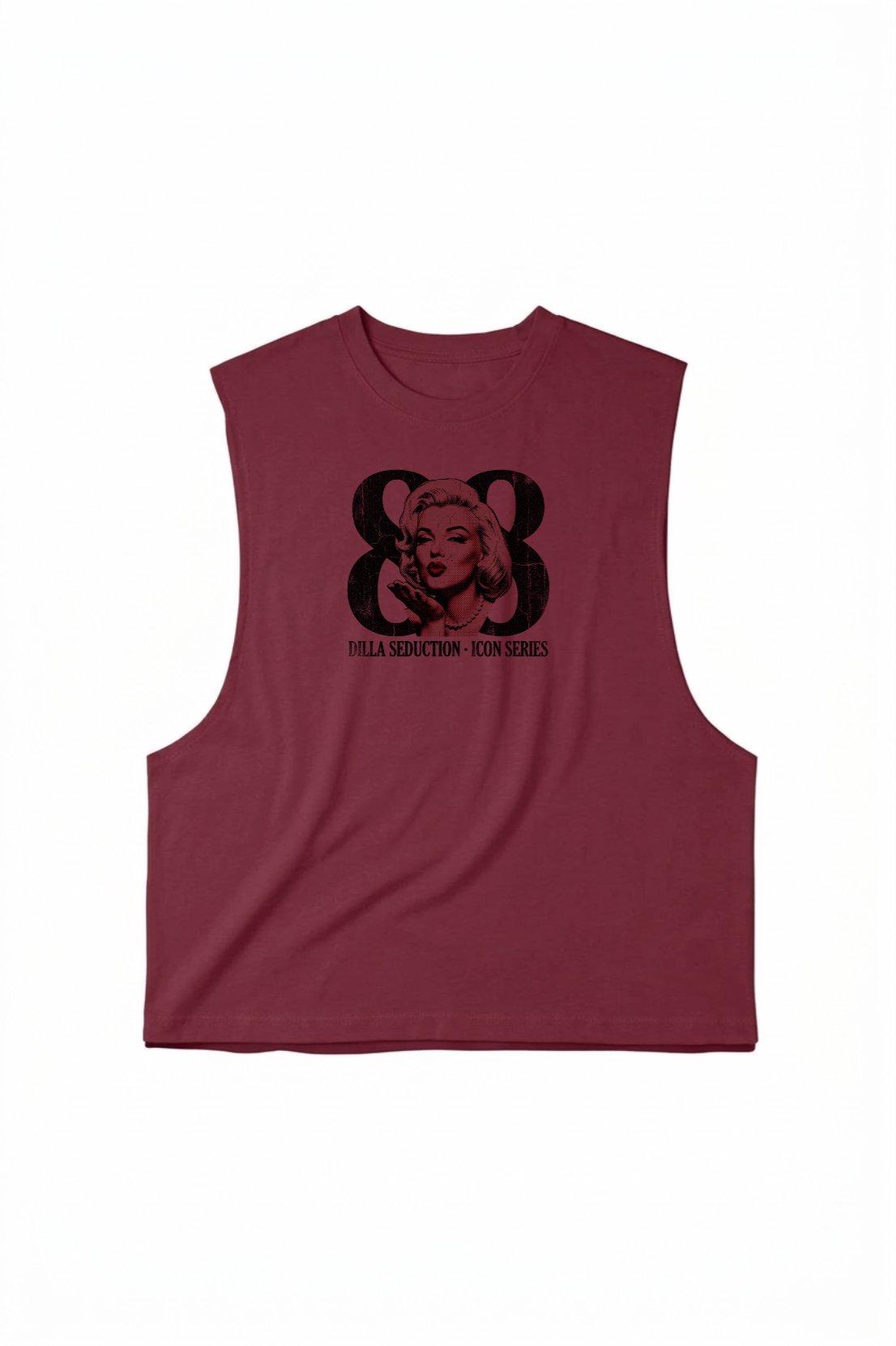 Топ без рукавов женский - Custom Design (Front, Back, Size Tag)